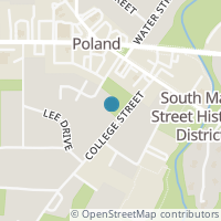 Map location of 32 College St, Poland OH 44514