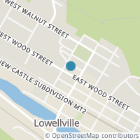 Map location of 18 E Wood St, Lowellville OH 44436