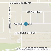 Map location of 3654 Curtis St, Mogadore OH 44260