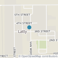 Map location of 625 3Rd St, Latty OH 45855