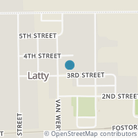 Map location of 525 3Rd St, Latty OH 45855