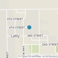 Map location of Fourth St, Latty OH 45855
