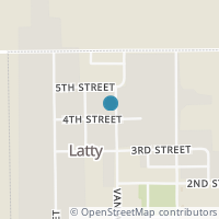 Map location of 625 4Th St, Latty OH 45855