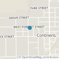 Map location of Forrest St, Continental OH 45831