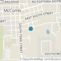 Map location of 119 Bond St, Mc Comb OH 45858
