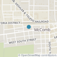 Map location of 312 W Main St, Mc Comb OH 45858