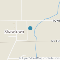 Map location of 1St St, Mccomb OH 45858