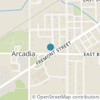 Map location of 100 S Ambrose St, Arcadia OH 44804
