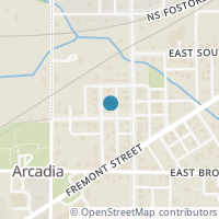 Map location of 101 Walnut St, Arcadia OH 44804