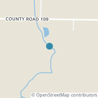 Map location of County Road 109, Arcadia OH 44804