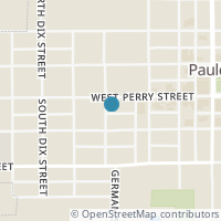 Map location of 109 S Coupland St, Paulding OH 45879