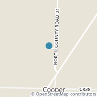 Map location of 3194 N County Road 21, Republic OH 44867