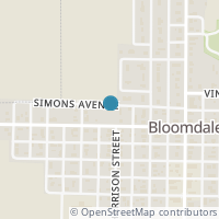 Map location of 215 Simons Ave, Bloomdale OH 44817