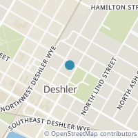 Map location of 235 N East Ave, Deshler OH 43516