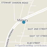 Map location of 1204 Broadway St, Masury OH 44438