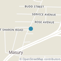 Map location of 1107 Broadway St, Masury OH 44438