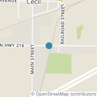 Map location of Plum St, Cecil OH 45821