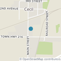 Map location of 113 S Main St, Cecil OH 45821