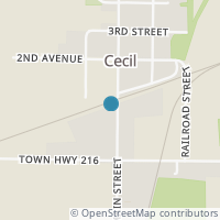 Map location of 100 S Main St, Cecil OH 45821