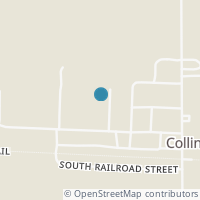 Map location of 3 Walnut St, Collins OH 44826