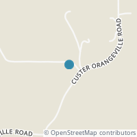 Map location of 1613 Custer Orangeville Rd, Masury OH 44438