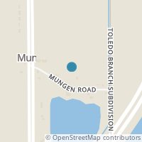 Map location of 12860 Mungen Rd, Rudolph OH 43462