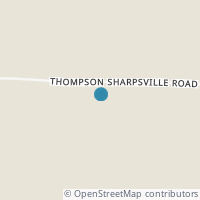 Map location of 8216 Thompson Sharpsville Rd, Masury OH 44438