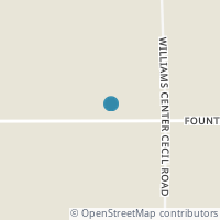 Map location of 10891 Fountain Street Rd, Mark Center OH 43536