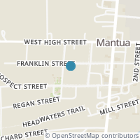 Map location of 4594 Franklin St, Mantua OH 44255