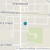 Map location of 100 E Maple St, Sherwood OH 43556