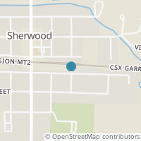 Map location of 245 E Pearl St, Sherwood OH 43556