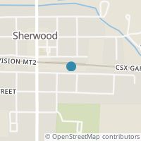 Map location of 235 E Pearl St, Sherwood OH 43556