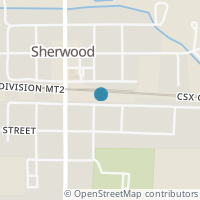 Map location of 215 E Pearl St, Sherwood OH 43556