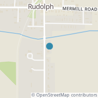 Map location of 9800 Rudolph Rd, Rudolph OH 43462