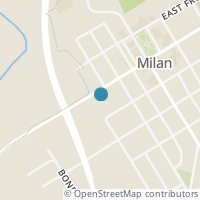 Map location of 36 W Church St, Milan OH 44846