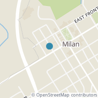 Map location of 21 W Church St, Milan OH 44846
