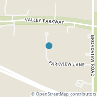Map location of 1550 Parkview Ln, Broadview Heights OH 44147