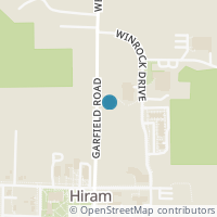 Map location of 11886 Garfield Rd, Hiram OH 44234