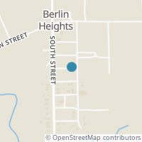 Map location of 43 Center St, Berlin Heights OH 44814