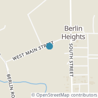 Map location of 23 W Main St, Berlin Heights OH 44814