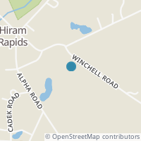 Map location of 6340 Winchell Rd, Hiram OH 44234