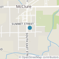 Map location of 345 S East St, Mc Clure OH 43534