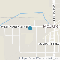 Map location of 395 W North St, Mc Clure OH 43534