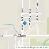 Map location of 245 N East St, Mc Clure OH 43534