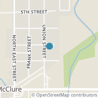 Map location of 325 Carl St, Mc Clure OH 43534