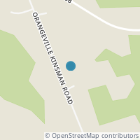 Map location of 5952 Orangeville Kinsman Rd, Kinsman OH 44428