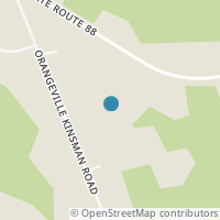 Map location of 6016 Orangeville Kinsman Rd, Kinsman OH 44428