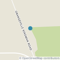 Map location of 6260 Orangeville Kinsman Rd, Kinsman OH 44428