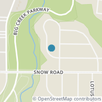 Map location of Onaway Oval, Parma OH 44130
