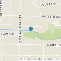 Map location of 22585 Bard Ave, Fairview Park OH 44126